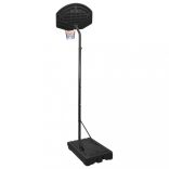 fekete polietilén kosárlabda állvány 282-352 cm