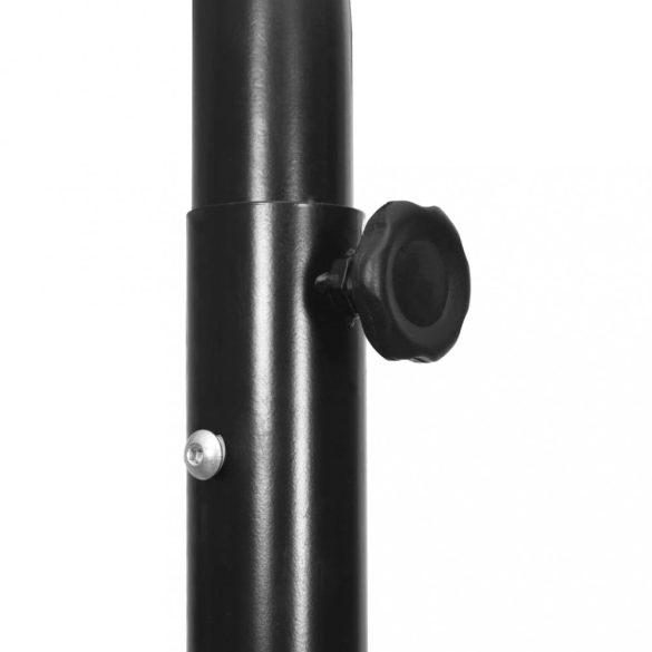 fekete polietilén kosárlabda állvány 282-352 cm