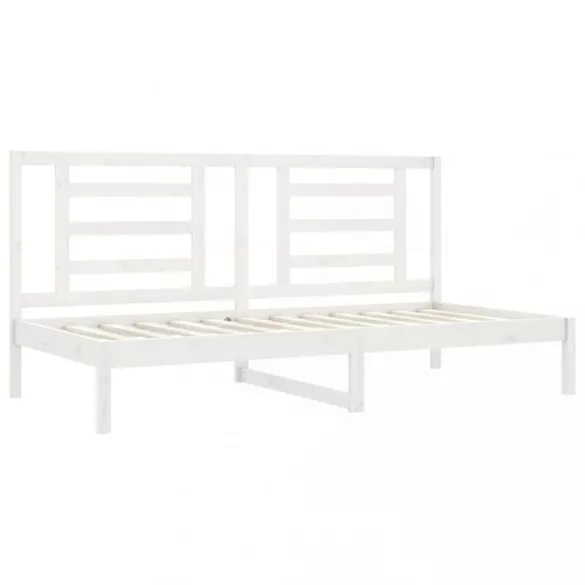 fehér tömör fenyőfa kanapéágy matrac nélkül 80 x 200 cm