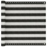 antracitszürke-fehér HDPE erkélynapellenző 90 x 300 cm