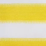 sárga-fehér HDPE erkélytakaró 120 x 500 cm