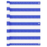 kék és fehér HDPE erkélytakaró 75 x 500 cm