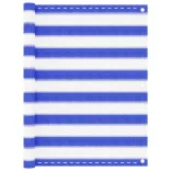 kék és fehér HDPE erkélytakaró 90 x 400 cm