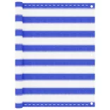 kék és fehér HDPE erkélytakaró 90 x 500 cm