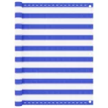 kék és fehér HDPE erkélytakaró 120 x 400 cm