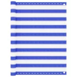 kék és fehér HDPE erkélytakaró 120 x 500 cm