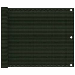 sötétzöld HDPE erkélytakaró 75 x 500 cm