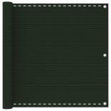 sötétzöld HDPE erkélytakaró 90 x 400 cm