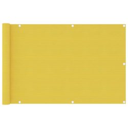 sárga HDPE erkélyparaván 90 x 400 cm