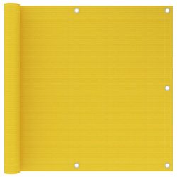 sárga HDPE erkélyparaván 90 x 600 cm