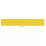 sárga HDPE erkélyparaván 90 x 600 cm