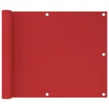 piros HDPE erkélytakaró 75 x 300 cm
