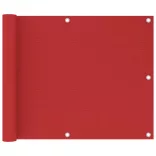 piros HDPE erkélytakaró 75 x 600 cm