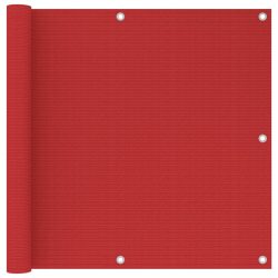 piros HDPE erkélytakaró 90 x 300 cm