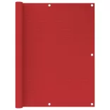 piros HDPE erkélytakaró 120 x 500 cm