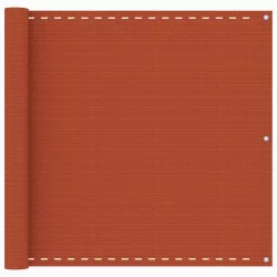 narancssárga HDPE erkélyparaván 90 x 500 cm