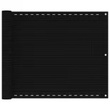 fekete HDPE erkélytakaró 75 x 400 cm