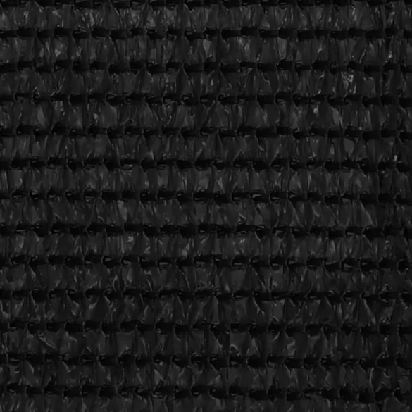 fekete HDPE erkélytakaró 75 x 500 cm