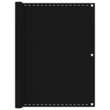 fekete HDPE erkélytakaró 120 x 400 cm