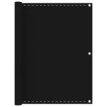 fekete HDPE erkélytakaró 120 x 500 cm