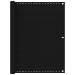 fekete HDPE erkélytakaró 120 x 500 cm