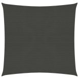 antracitszürke HDPE napvitorla 160 g/m² 4 x 4 m