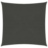 antracitszürke HDPE napvitorla 160 g/m² 4,5 x 4,5 m