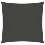 antracitszürke HDPE napvitorla 160 g/m² 5 x 5 m