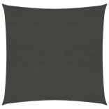 antracitszürke HDPE napvitorla 160 g/m² 7 x 7 m