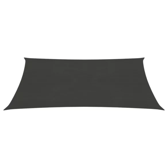 antracitszürke HDPE napvitorla 160 g/m² 2,5 x 3 m