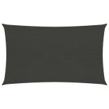 antracitszürke HDPE napvitorla 160 g/m² 3 x 5 m