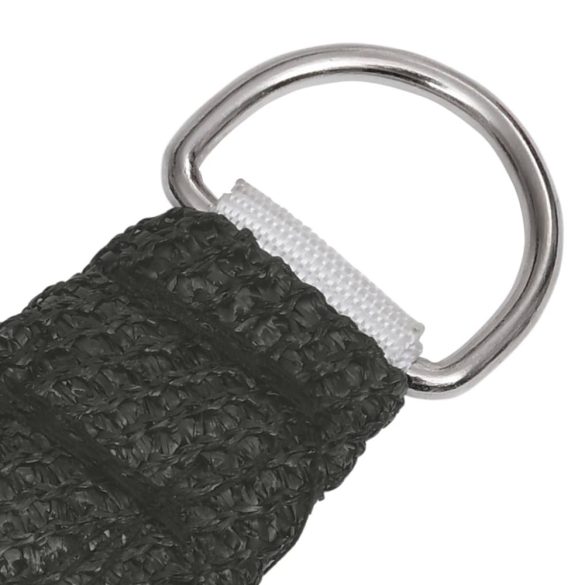 antracitszürke HDPE napvitorla 160 g/m² 3 x 6 m