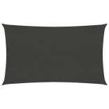 antracitszürke HDPE napvitorla 160 g/m² 3,5 x 5 m