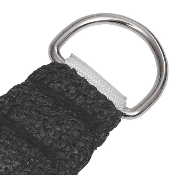 antracitszürke HDPE napvitorla 160 g/m² 3,5 x 5 m