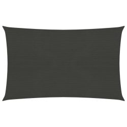 antracitszürke HDPE napvitorla 160 g/m² 4 x 7 m