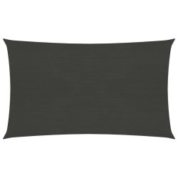 antracitszürke HDPE napvitorla 160 g/m² 5 x 7 m