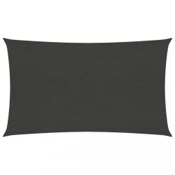 antracitszürke HDPE napvitorla 160 g/m² 6 x 8 m