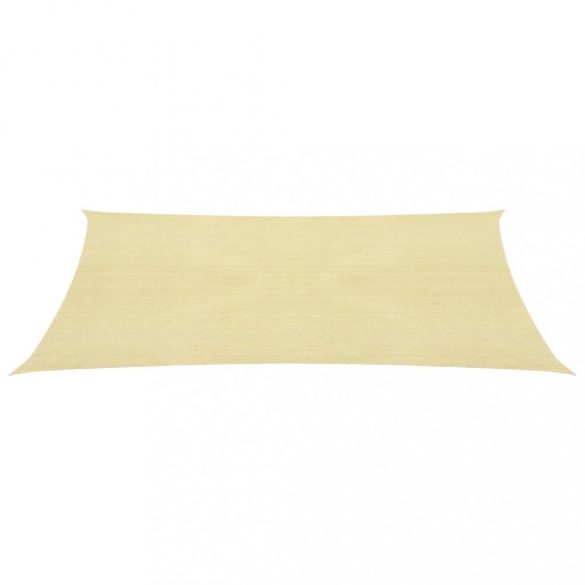 bézs HDPE napvitorla 160 g/m² 2,5 x 2,5 m