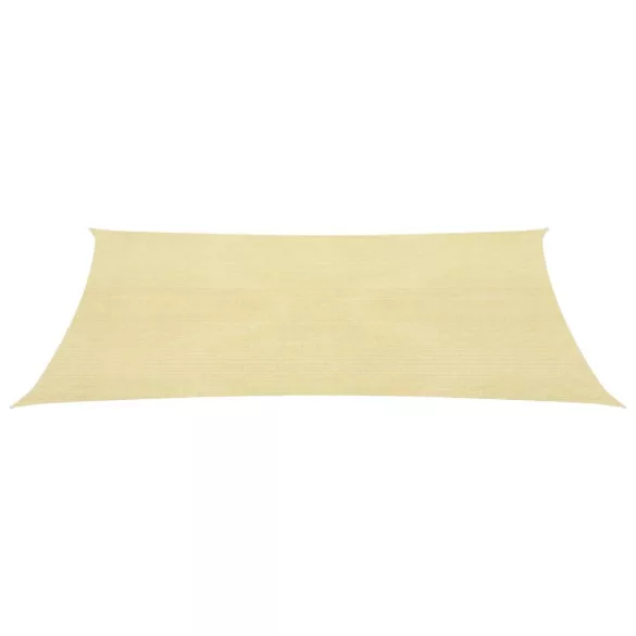 bézs HDPE napvitorla 160 g/m² 3 x 3 m
