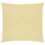 bézs HDPE napvitorla 160 g/m² 4 x 4 m