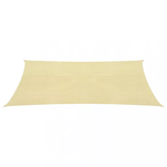 bézs HDPE napvitorla 160 g/m² 5 x 5 m