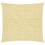 bézs HDPE napvitorla 160 g/m² 6 x 6 m