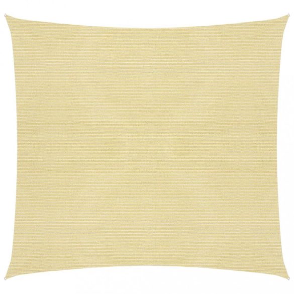 bézs HDPE napvitorla 160 g/m² 6 x 6 m