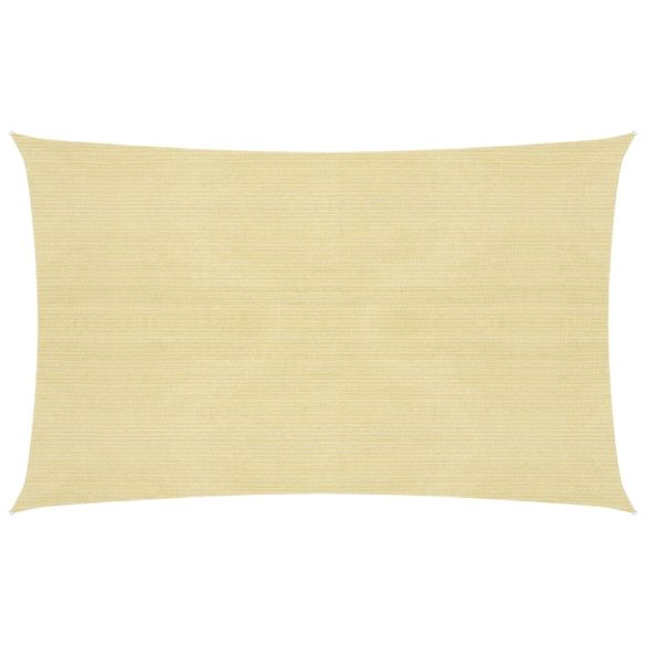 bézs HDPE napvitorla 160 g/m² 2 x 5 m