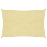 bézs HDPE napvitorla 160 g/m² 2,5 x 4 m