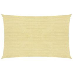 bézs HDPE napvitorla 160 g/m² 2,5 x 4 m