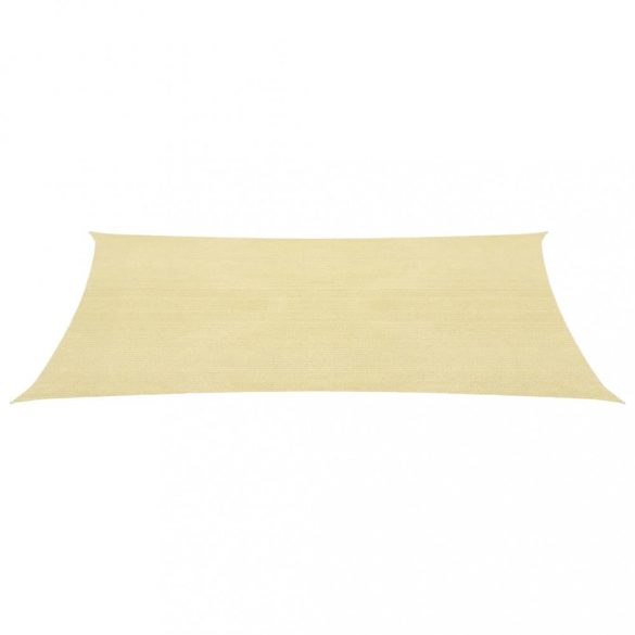 bézs HDPE napvitorla 160 g/m² 2,5 x 4,5 m