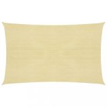 bézs HDPE napvitorla 160 g/m² 2,5 x 5 m