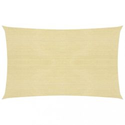 bézs HDPE napvitorla 160 g/m² 2,5 x 5 m