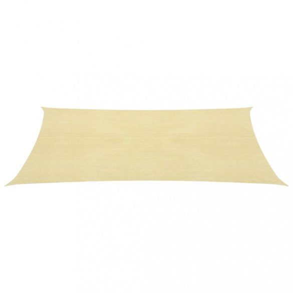 bézs HDPE napvitorla 160 g/m² 2,5 x 5 m